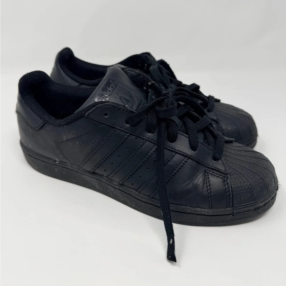 Adidas Superstar Black Sneakers 80s Street Sporty Footwear Athletic Shoes Unisex - Picture 17 of 17